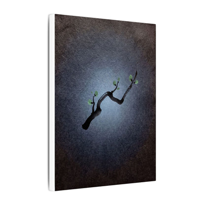 Ink Brushstroke Canvas Art | Spring Dark Japandi Moody Minimal Art