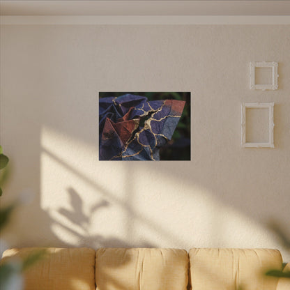 Philosophical Paper Fold Canvas Art - Gold Vein Kintsugi