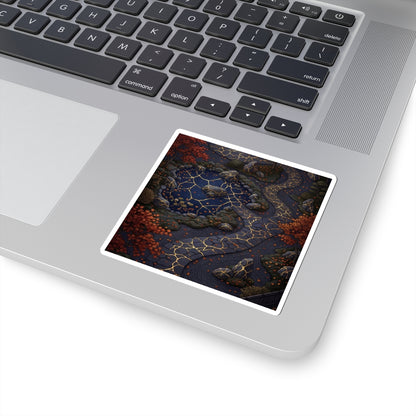 Resilient Moonlit Garden Sticker - Gold Vein Kintsugi