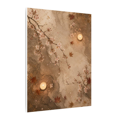 Cherry Blossom Canvas Art | Autumn Japandi Japanese Pattern Art