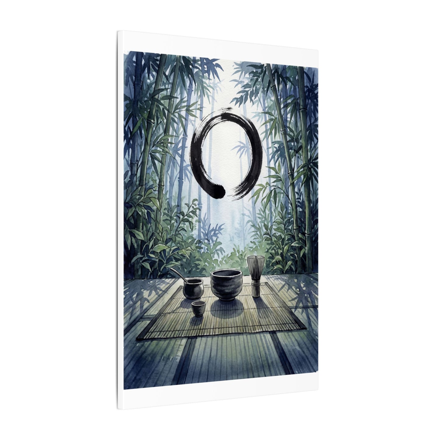 Seijaku Tea Ceremony Canvas Art - Zen Enso