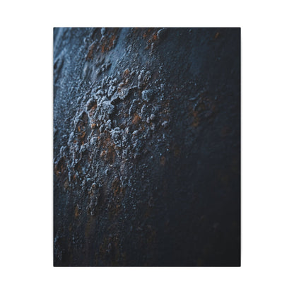 Rust Patina Canvas Art | Winter Dark Japandi Shadow Zen Art