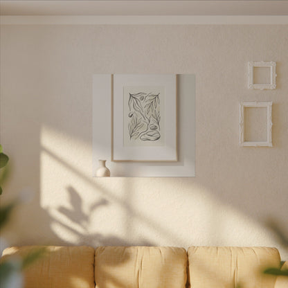 Japandi Charcoal Canvas Art
