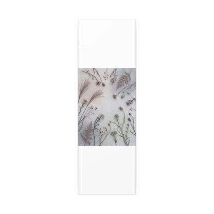 Dried Flowers Japanese Pattern Canvas Art | Elegant Japandi Art