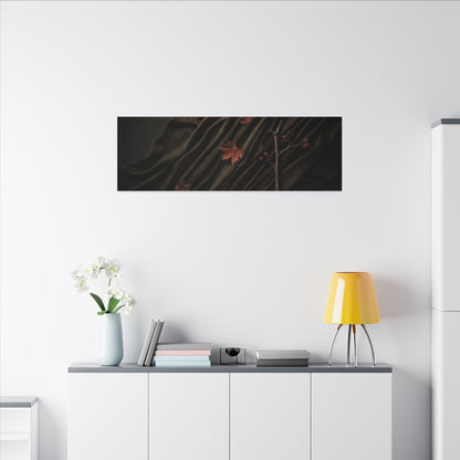 Autumn Silk Drape Moody Minimal Canvas Art | Moody Decor