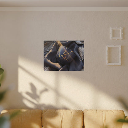 Winter Silk Drape Gold Repair Canvas Art | Artful Decor