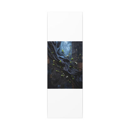 Spring Silk Drape Dark Texture Canvas Art | Atmospheric Decor