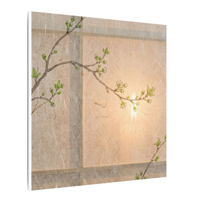 Shoji Screen Canvas Art | Spring Japandi Minimal Line Art