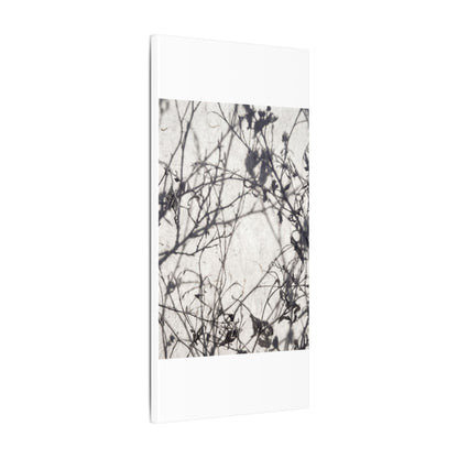 Winter Shadow Play Japanese Pattern Canvas Art | Elegant Decor