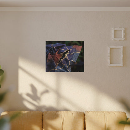 Philosophical Paper Fold Canvas Art - Gold Vein Kintsugi