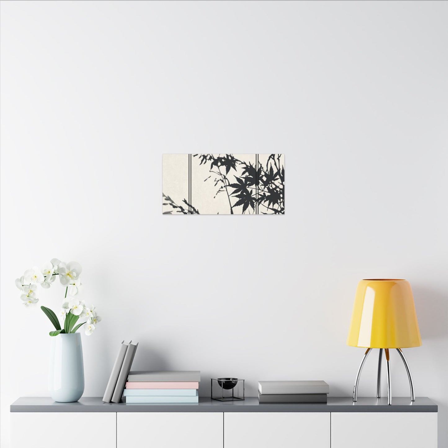 Shoji Screen Canvas Art | Summer Japandi Minimal Line Art