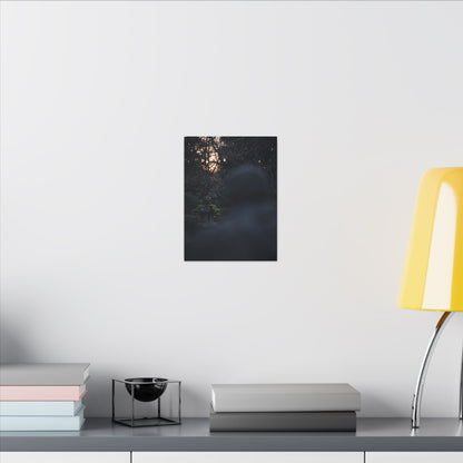 Spring Stone Lantern Moody Minimal Canvas Art | Bold Decor