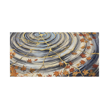 Moonlight Water Ripple Canvas Art - Kintsugi Fukinsei