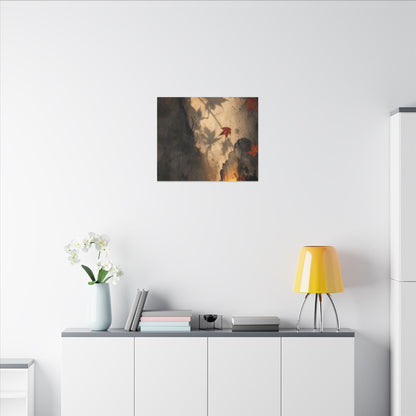 Shadow Play Texture Canvas Art | Neutral Japandi Art