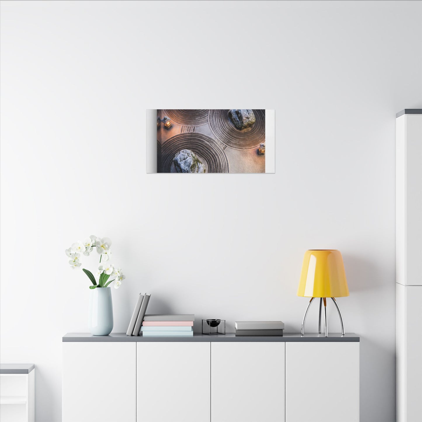 Candlelight Rock Garden Canvas Art - Japandi Ma
