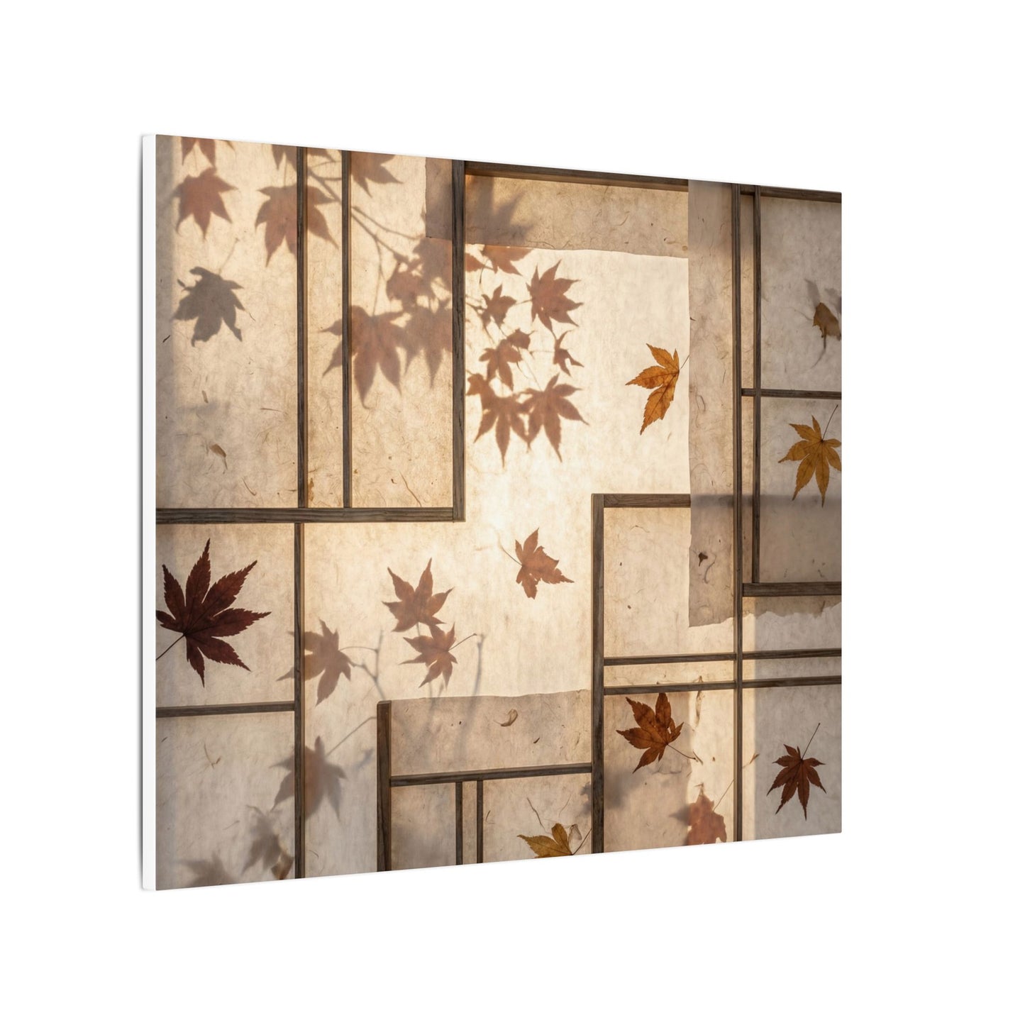 Shoji Screen Japanese Pattern Canvas Art | Neutral Japandi Art
