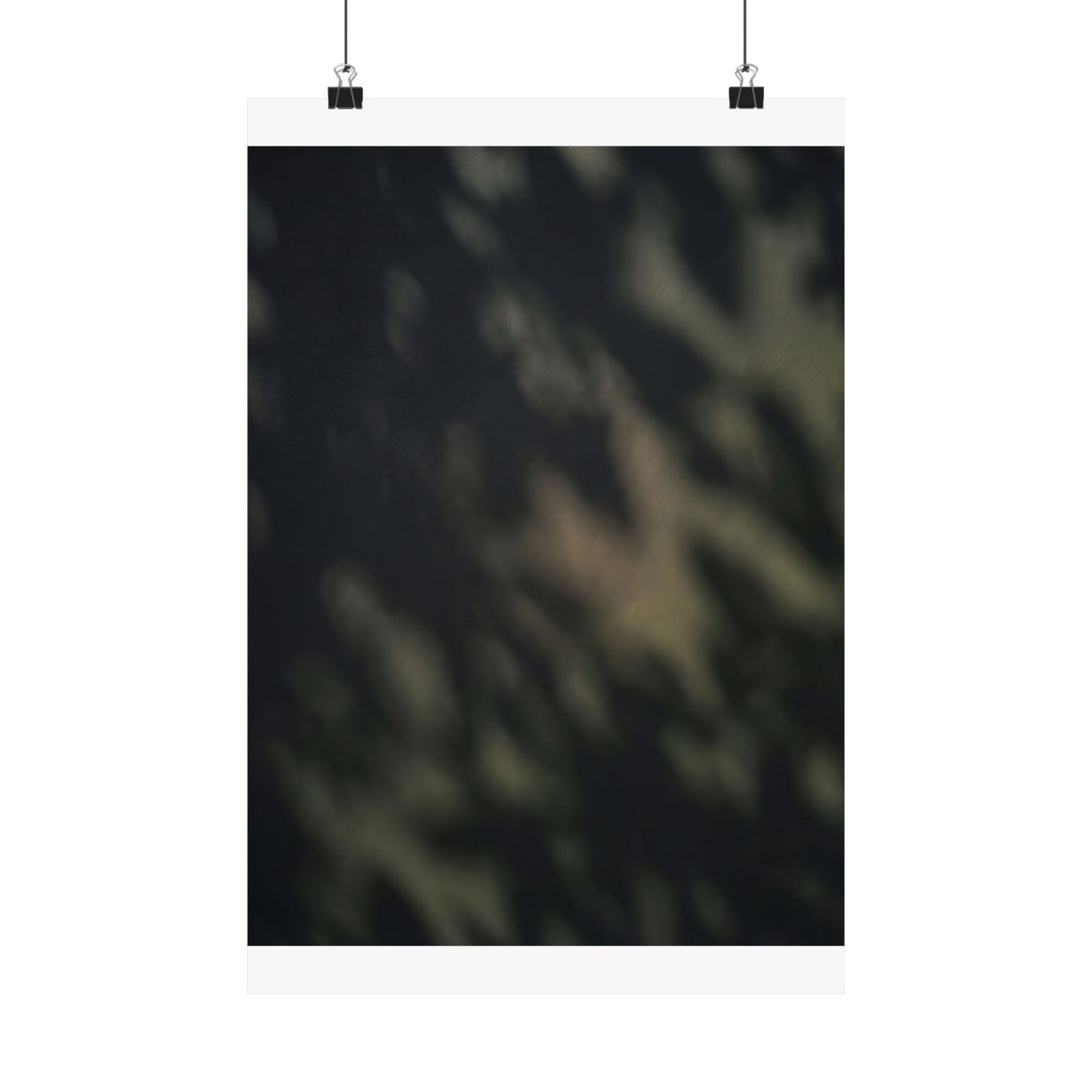 Dappled Shadow Play Wall Art Print - Dark Japandi Ma Art Print