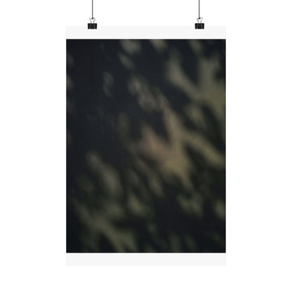 Dappled Shadow Play Wall Art Print - Dark Japandi Ma Art Print