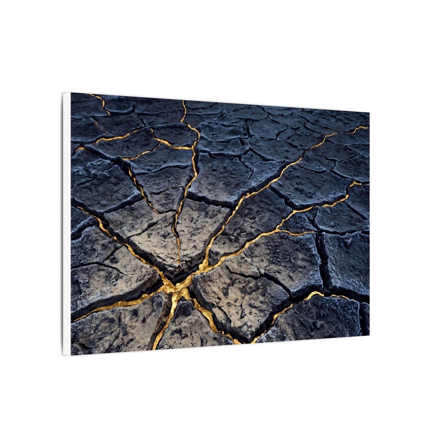 Cracked Earth Broken Beauty Canvas Art | Artful Kintsugi Art