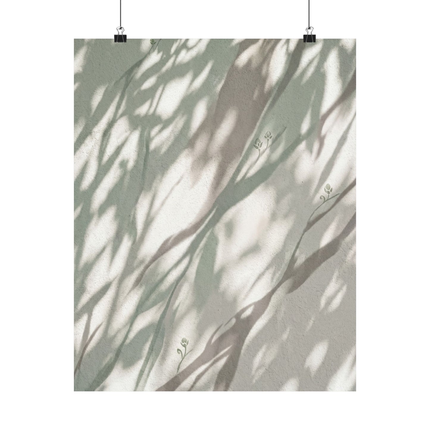 Shadow Play Spring Wall Art Print | Japandi Neutral Design Art Print