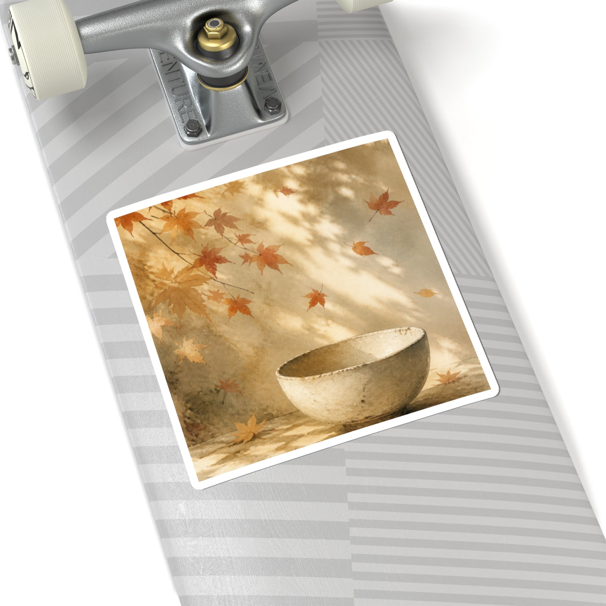 Neutral Ceramic Bowl Sticker - Watercolor Japandi