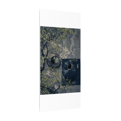 Spring Incense Smoke Ukiyo E Inspired Canvas Art | Tranquil Decor