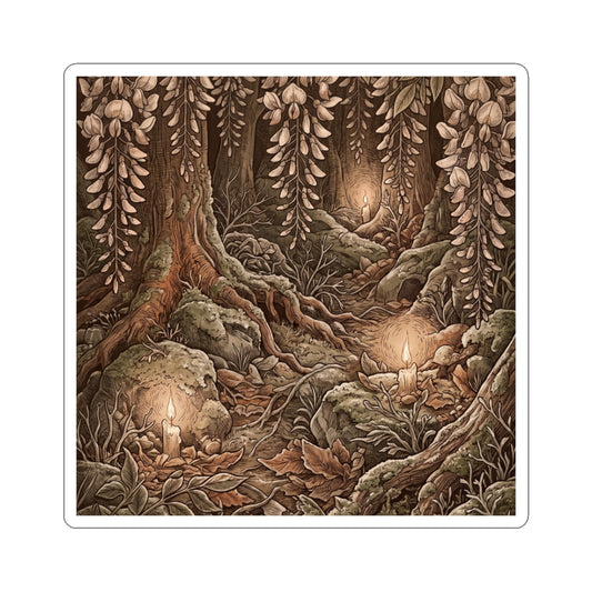 Enchanting Wisteria Sticker - Vintage Botanical Cottagecore