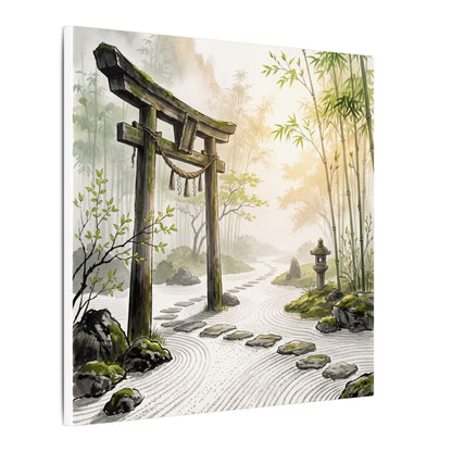 Peaceful Torii Gate Canvas Art - Karesansui Zen