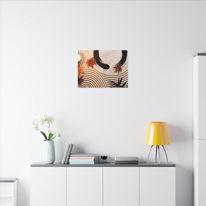 Tranquil Rock Garden Canvas Art - Enso Zen