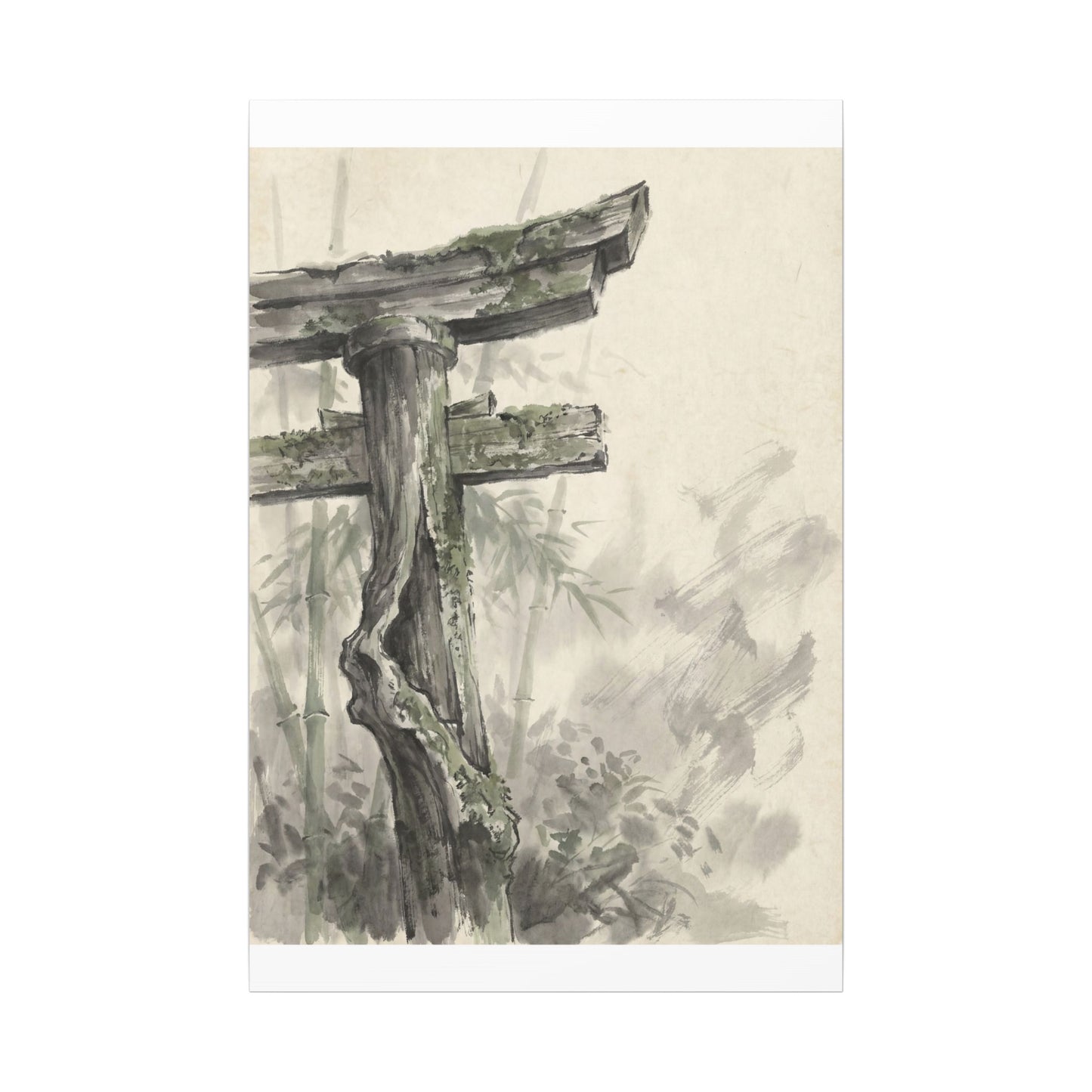 Torii Gate Summer Canvas Art | Zen Tranquil Design