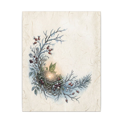 Winter Shoji Screen Forest Whimsy Canvas Art | Enchanting Decor
