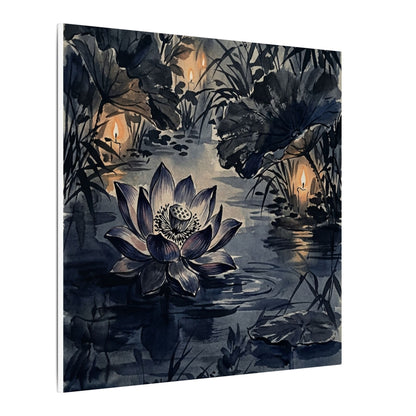 Fukinsei Lotus Flower Canvas Art - Zen Sumi E
