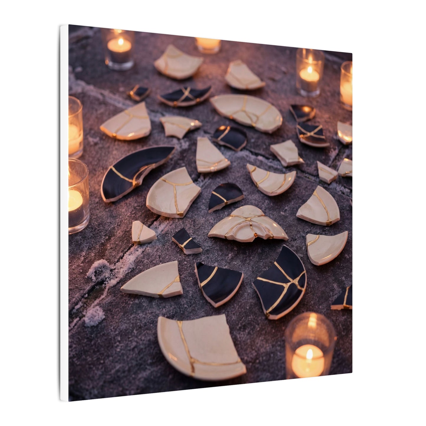 Winter Broken Pottery Broken Beauty Canvas Art | Beautiful Decor