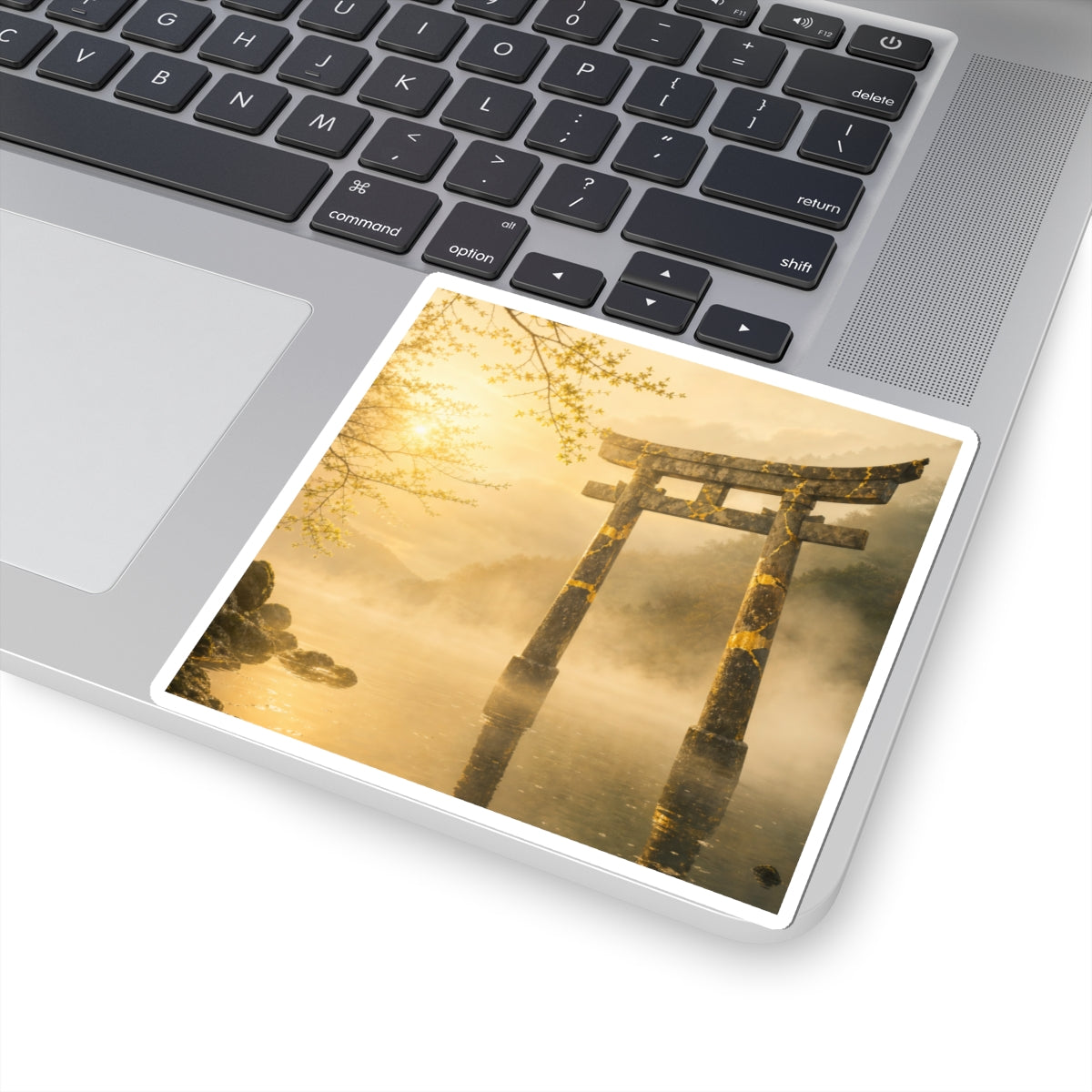 Torii Gate Broken Beauty Sticker | Resilient Kintsugi Art
