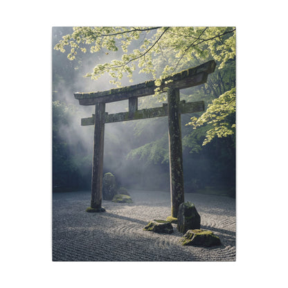 Torii Gate Canvas Art | Spring Zen Karesansui Art