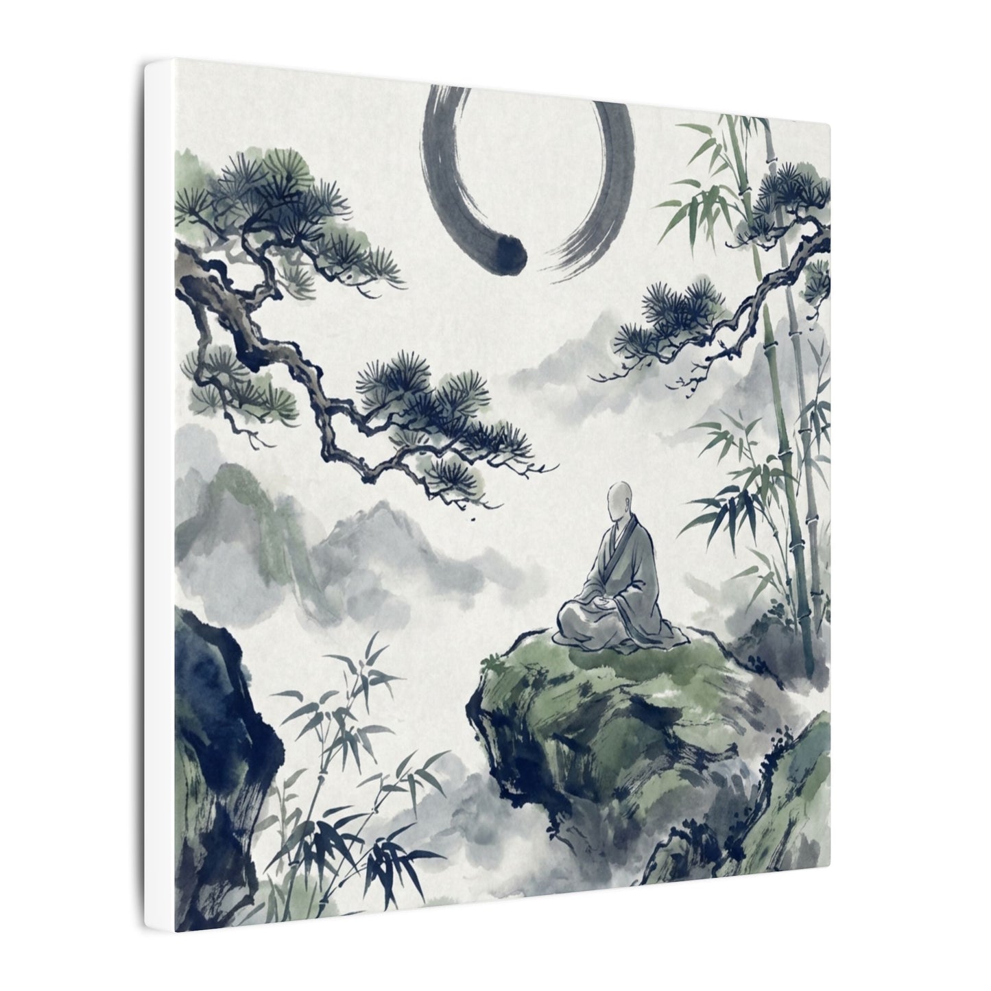 Zen Sumi-e Canvas Art