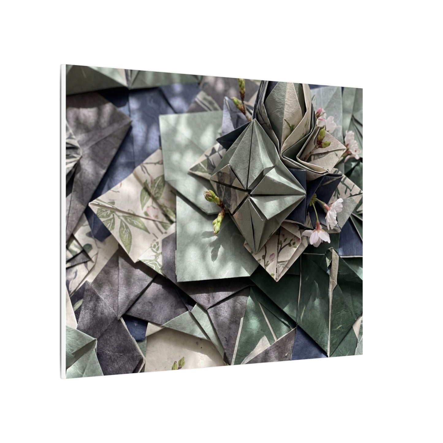 Shibui Paper Fold Canvas Art - Japandi Japanese Pattern