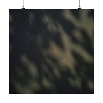 Dappled Shadow Play Wall Art Print - Dark Japandi Ma