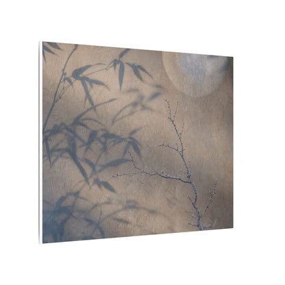 Shadow Play Canvas Art | Winter Japandi Japanese Pattern Art