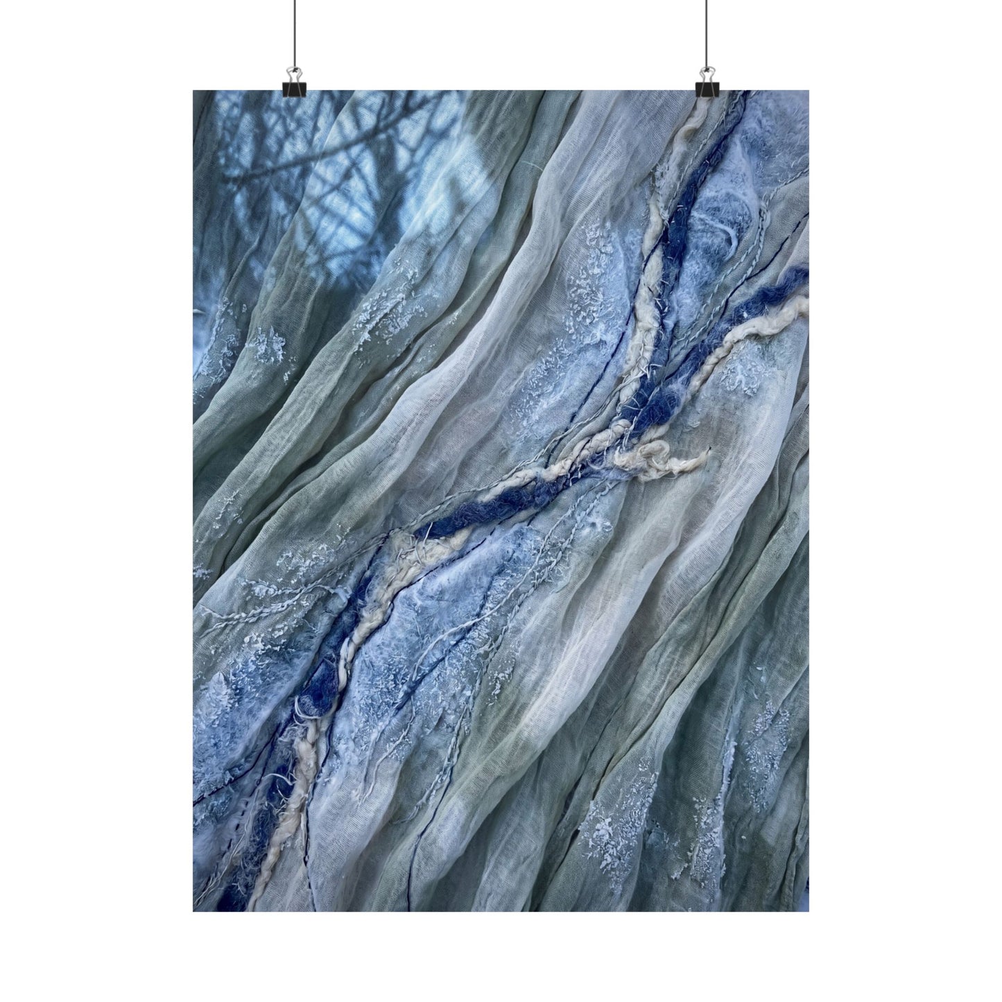 Warm Silk Drape Wall Art Print - Texture Japandi Art Print