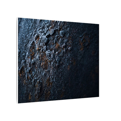 Rust Patina Canvas Art | Winter Dark Japandi Shadow Zen Art