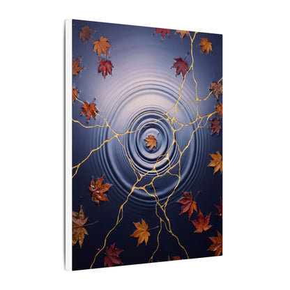 Kintsugi Water Ripple in Dawn | Gold Vein Canvas Art