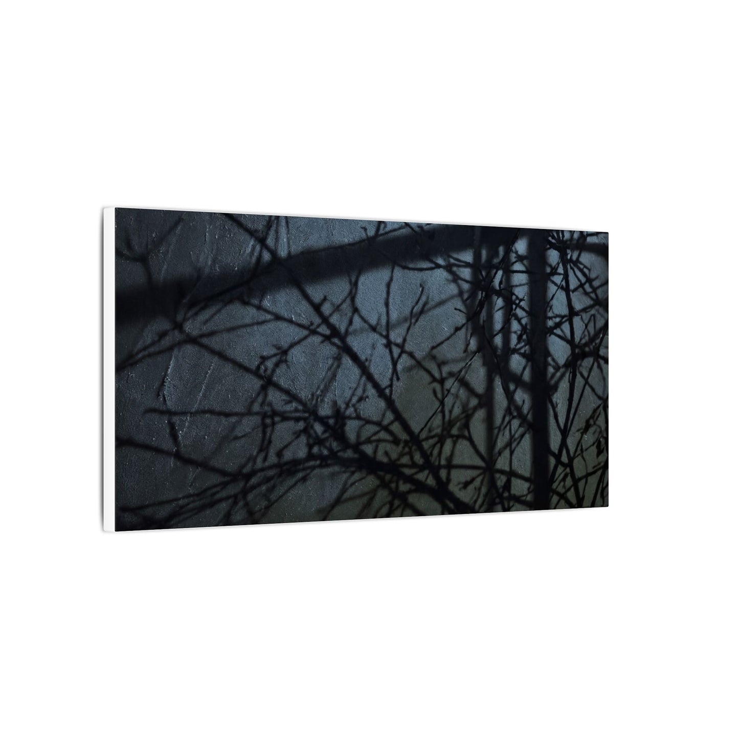 Moonlight Shadow Play Canvas Art - Dark Japandi Shibui