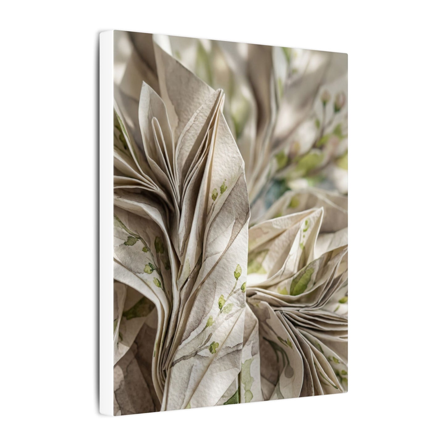 Fukinsei Paper Fold Canvas Art - Japandi Watercolor