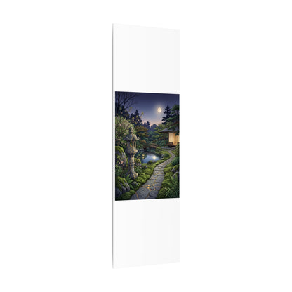Spring Moonlit Garden Gold Vein Canvas Art | Resilient Decor