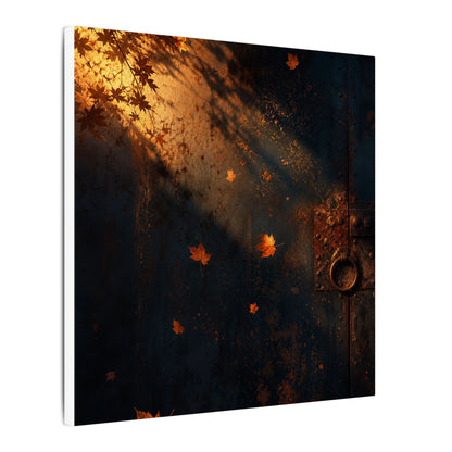 Dark Japandi Rust Patina in Golden Hour | Shadow Zen Canvas Art