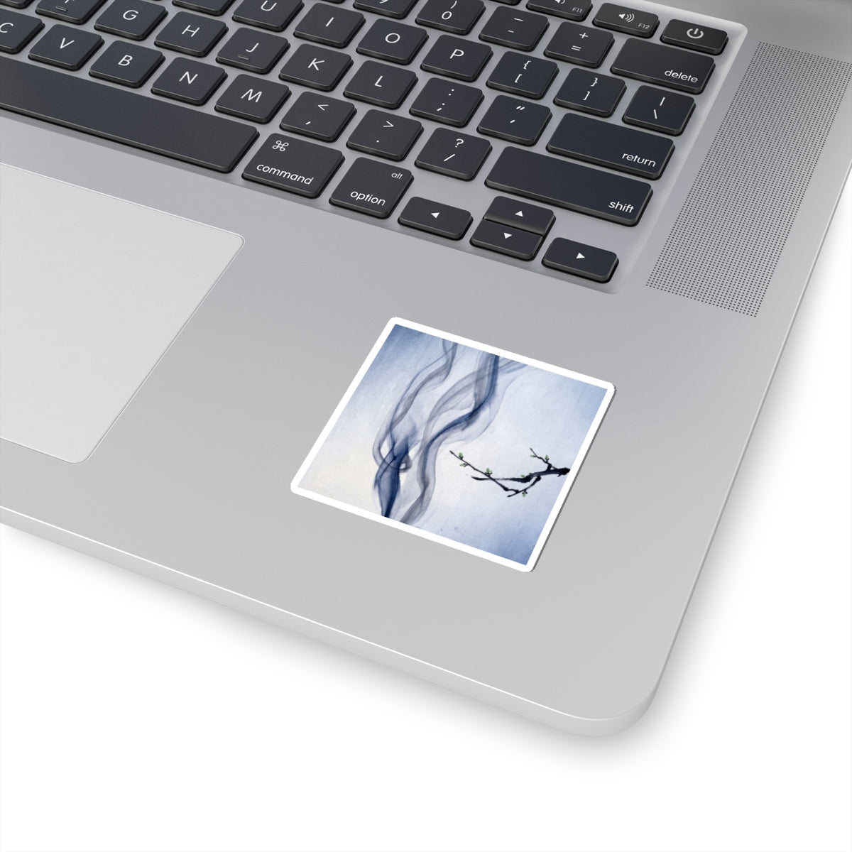 Peaceful Incense Smoke Sticker - Sumi E Zen
