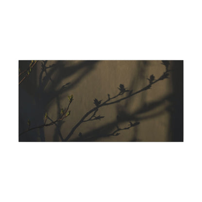 Seijaku Shadow Play Canvas Art - Dark Japandi Charcoal Ink