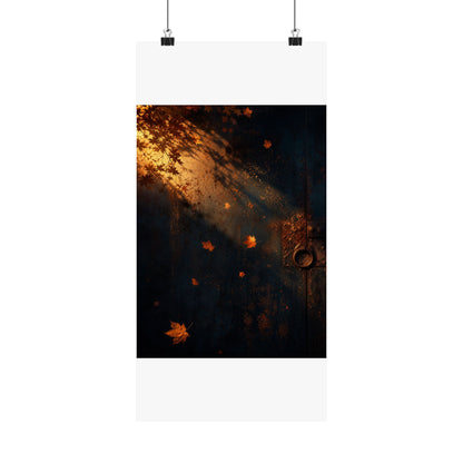Rust Patina Wall Art Print | Autumn Dark Japandi Shadow Zen Art