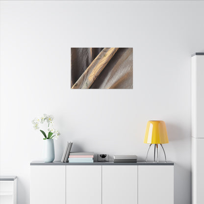 Warm Silk Drape Canvas Art - Japanese Pattern Japandi